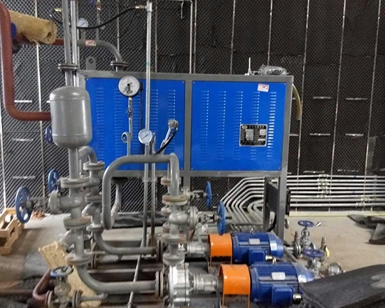 電加熱導熱油爐安裝現場